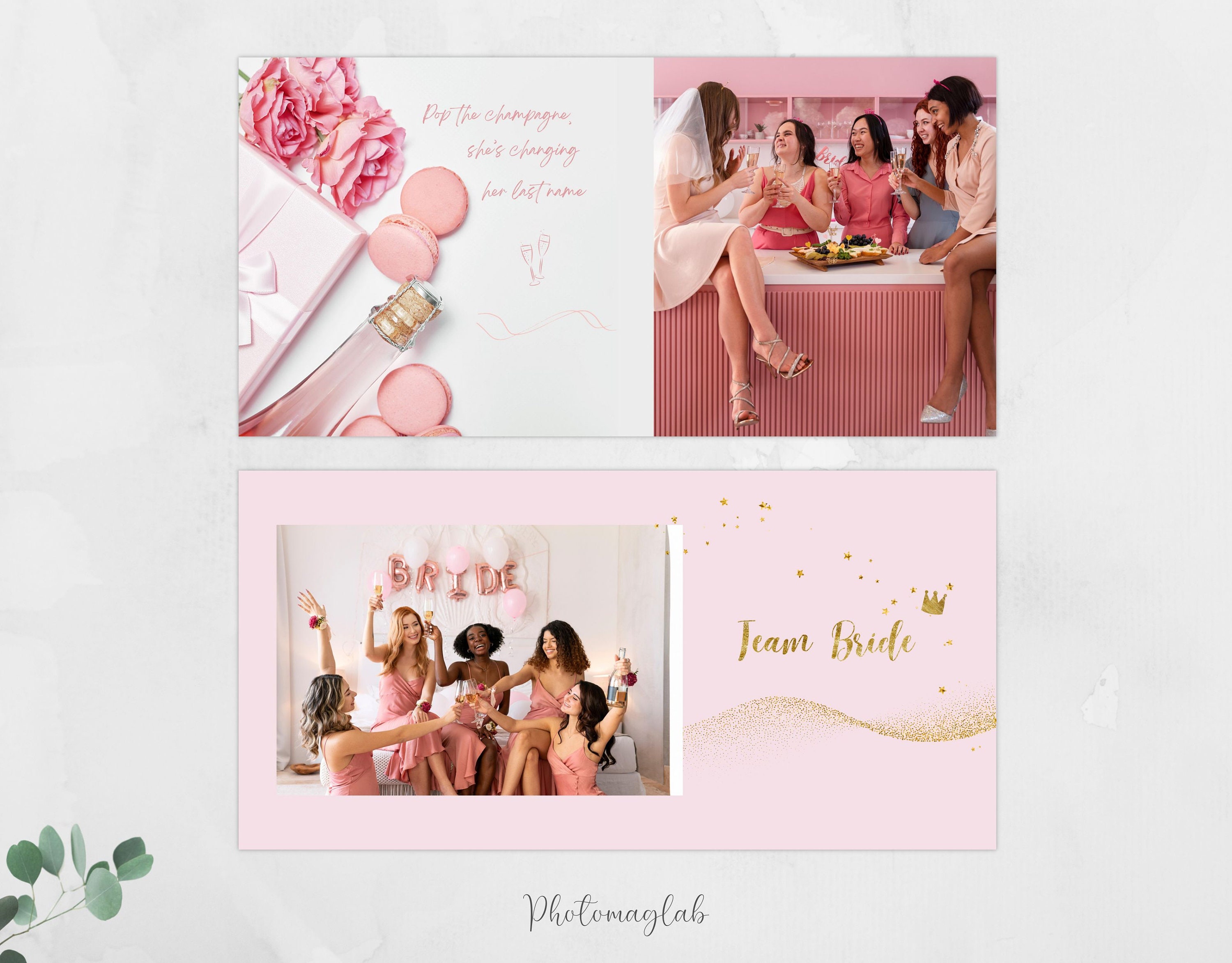 Personalized Bridal Shower Photo Album Hen Party Bridal Etsy