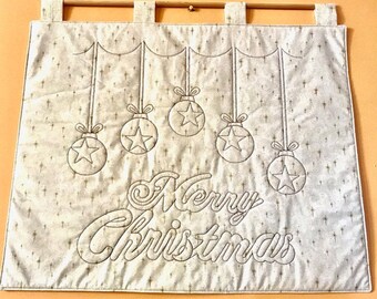 Merry Christmas Bells Wall Hanging