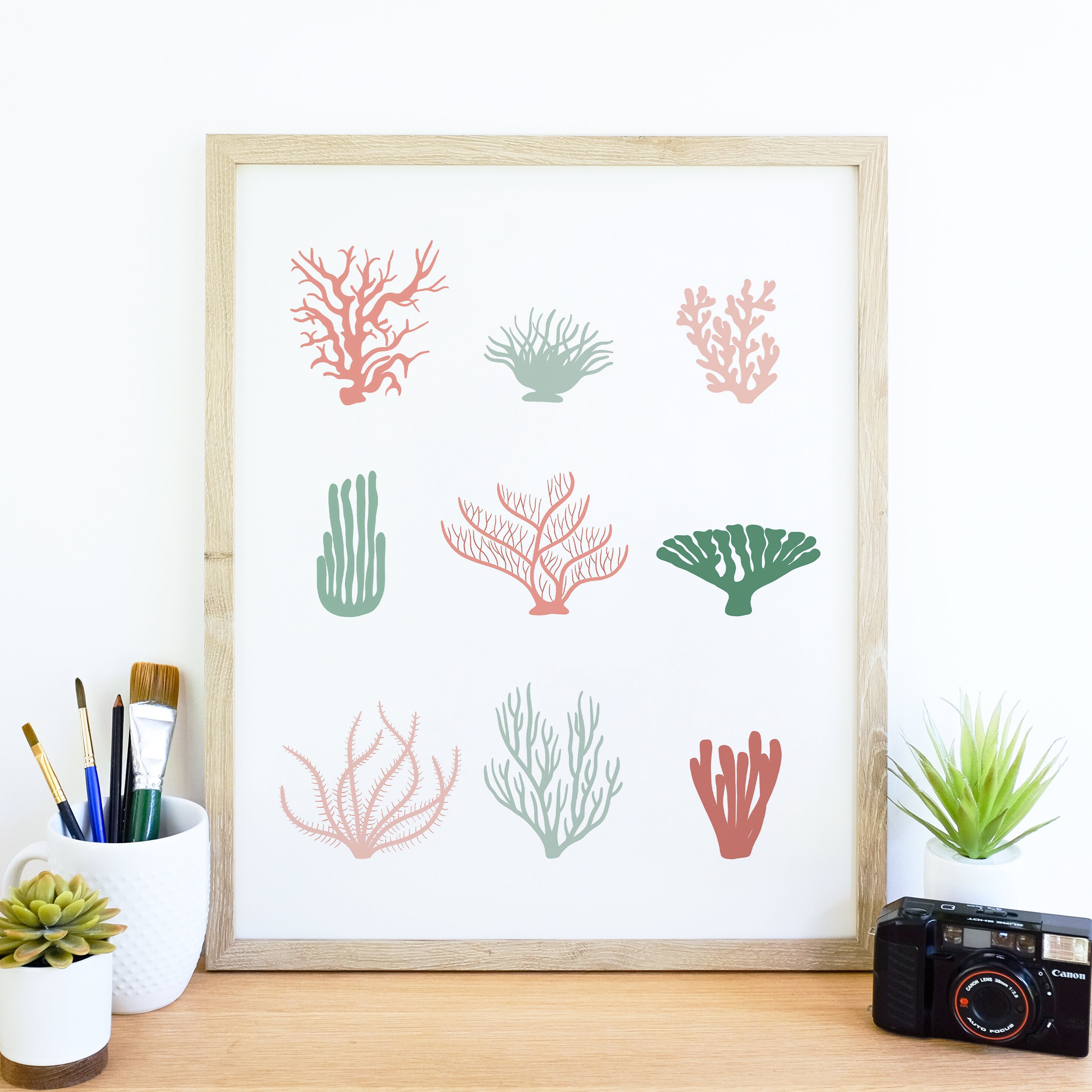 Coral Wall Art Prints /Coral Wall Decor /Coral Prints Art | Etsy