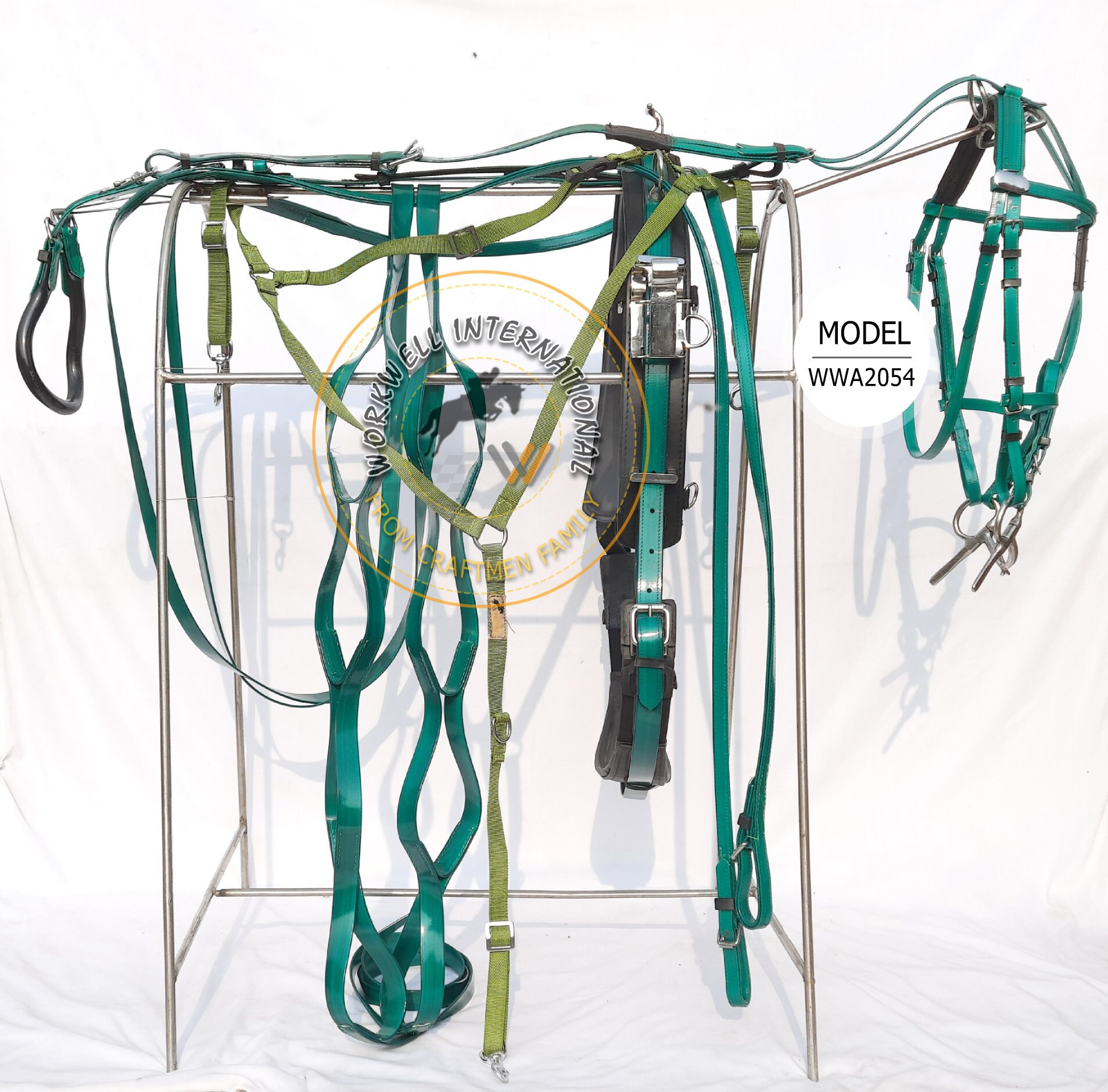Quick Hitch Trotting Harness Pro Green Racing Harness Etsy