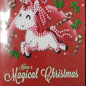 Biglietto di auguri di Natale unicorno