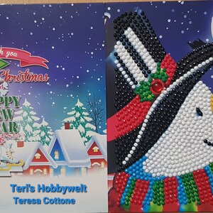 Tarjeta de felicitación, Navidad, muñeco de nieve, 203651