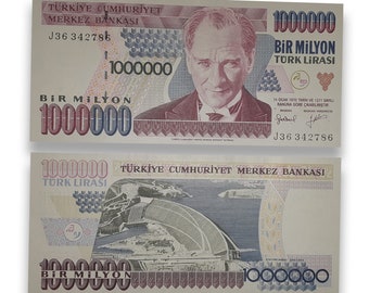 Turkey 1000000 Lira L. 1970 (1984-2002) UNC Banknote