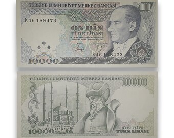 Turkey 10000 Lira L. 1970 (1984-2002) UNC Banknote