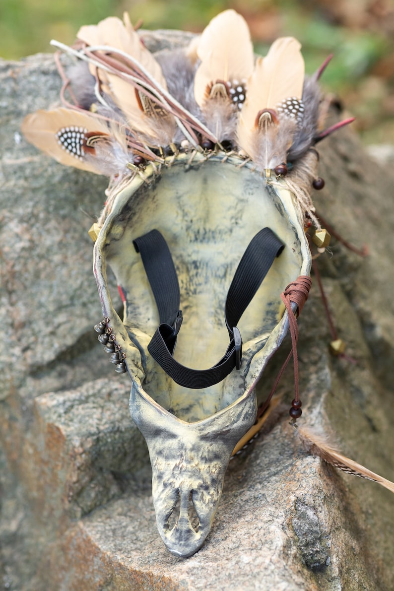 3D Printed Shaman Ram Skull Mask: Pagan Ritual Decor - Etsy Australia
