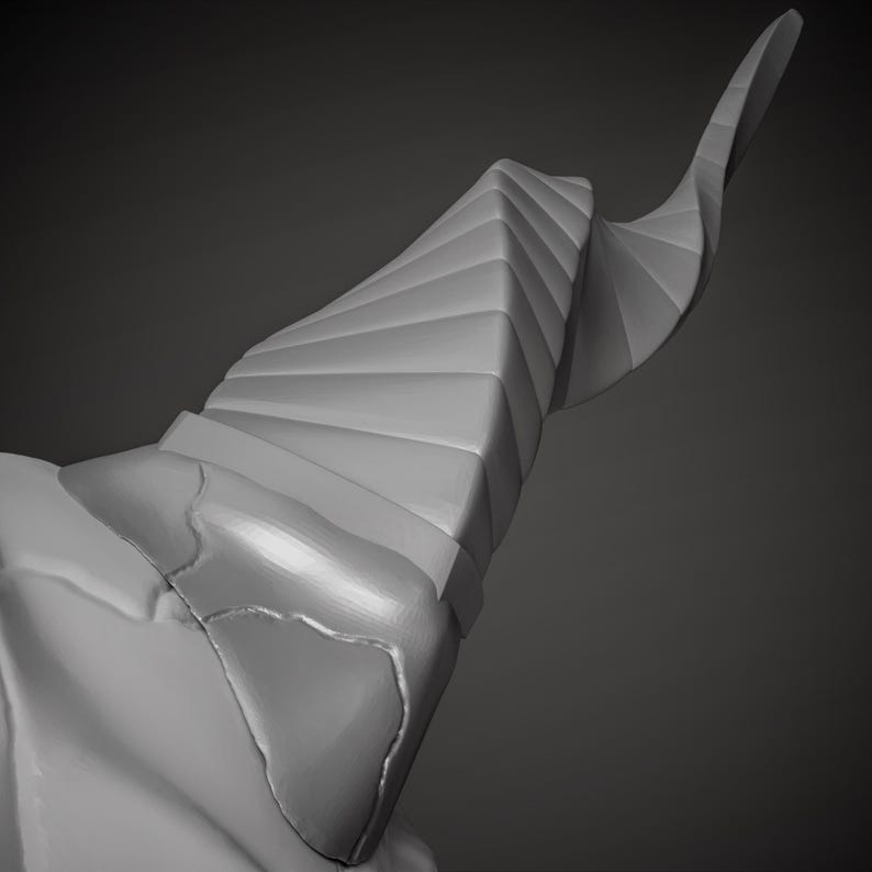 Elias Ainsworth Inspired Skull Mask 3D Model STL File: Moving Jaw Cosplay image 9
