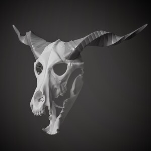 Elias Ainsworth Inspired Skull Mask 3D Model STL File: Moving Jaw Cosplay image 14