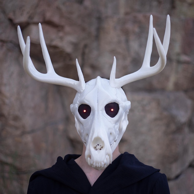 Maska czaszki Wendigo z ruchomą szczęką: maska cosplay drukowana w 3D zdjęcie 1