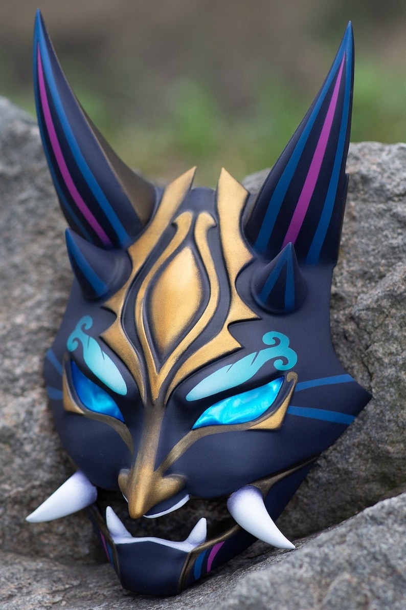 Genshin Impact Xiao Mask Cosplay Mask Xiao Genshin Genshin Etsy