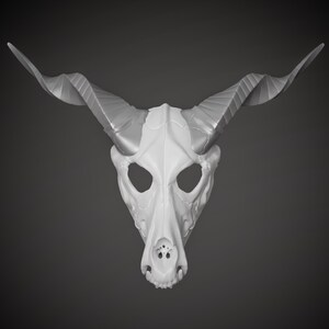 Elias Ainsworth Inspired Skull Mask 3D Model STL File: Moving Jaw Cosplay image 10