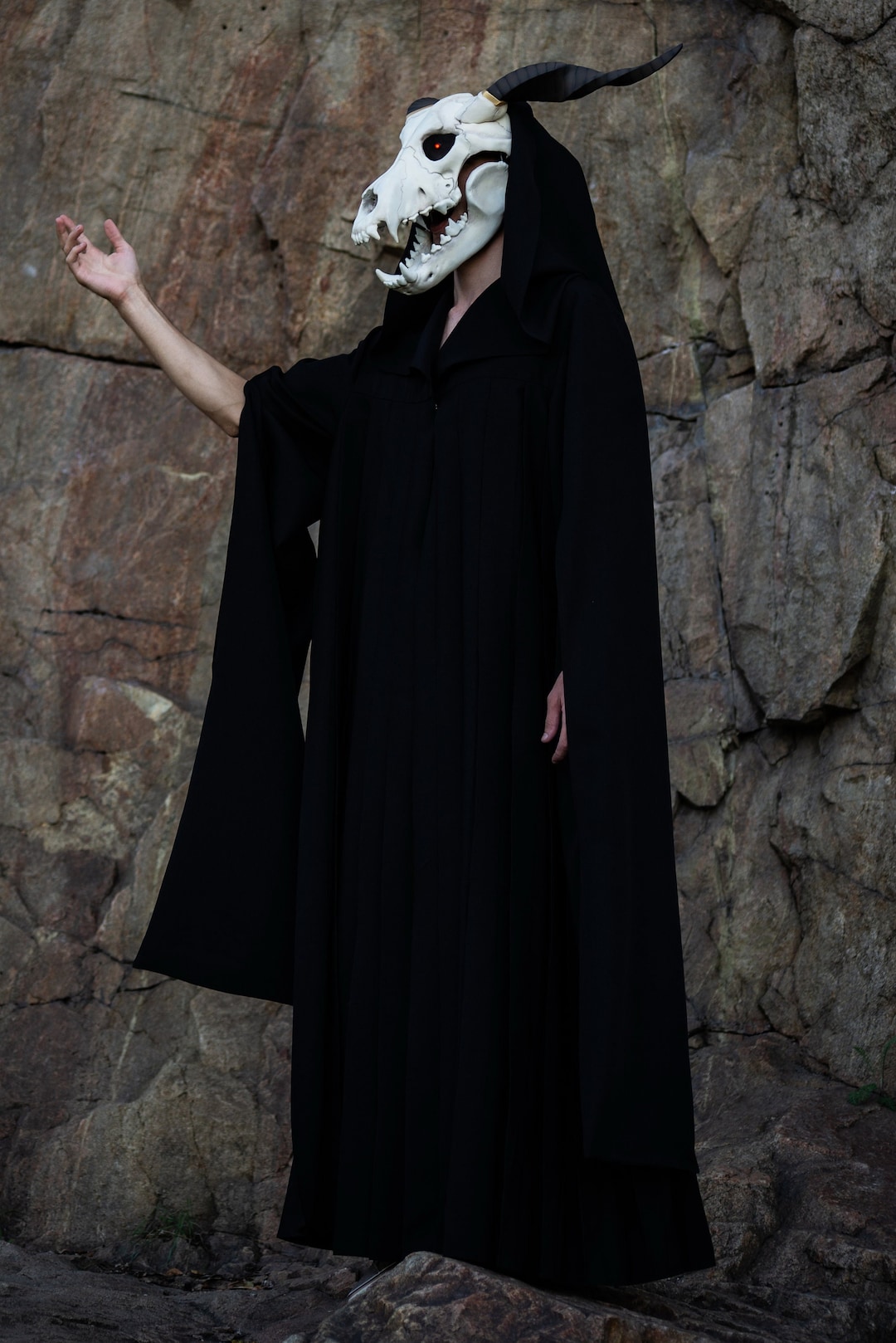 Elias Ainsworth Inspired Skull Mask, Moving Jaw, Cosplay Mask, Animal