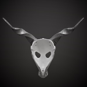 Elias Ainsworth Inspired Skull Mask 3D Model STL File: Moving Jaw Cosplay image 11