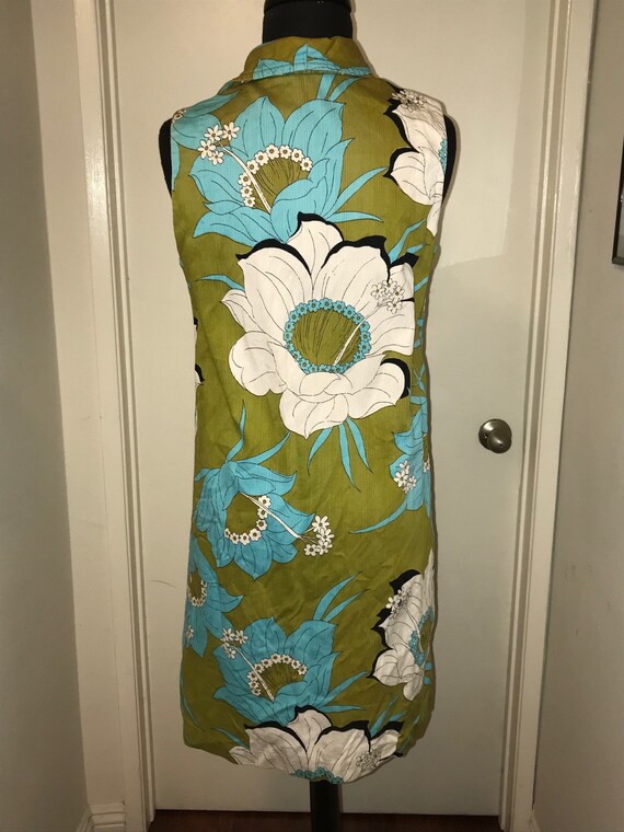 Vintage Tiki floral dress Hawaiian - image 2