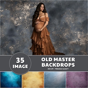 Old Master Backdrop, Mutterschaft Digitaler Hintergrund Hochzeitshintergrund Mutterschaft Digitaler Hintergrund Fine Art Texturen Overlays Graduation Backdrop