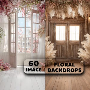 60 Floral Staircase Backdrop, Digital Backdrop Black Stairs Maternity Portrait Background, Staircase Wedding Digital Background