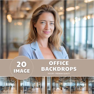Office Digital Backdrops | Premium Office Zoom Backgrounds, Professional Virtual Backdrops for Video Calls