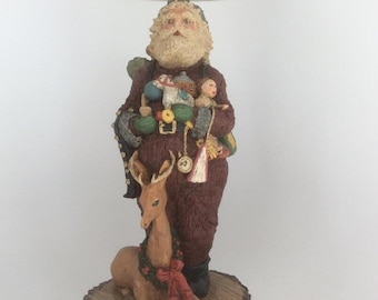 Juni C McKenna Vintage Father Santa ""Old Saint Nick"" 1333/4000." 1984.