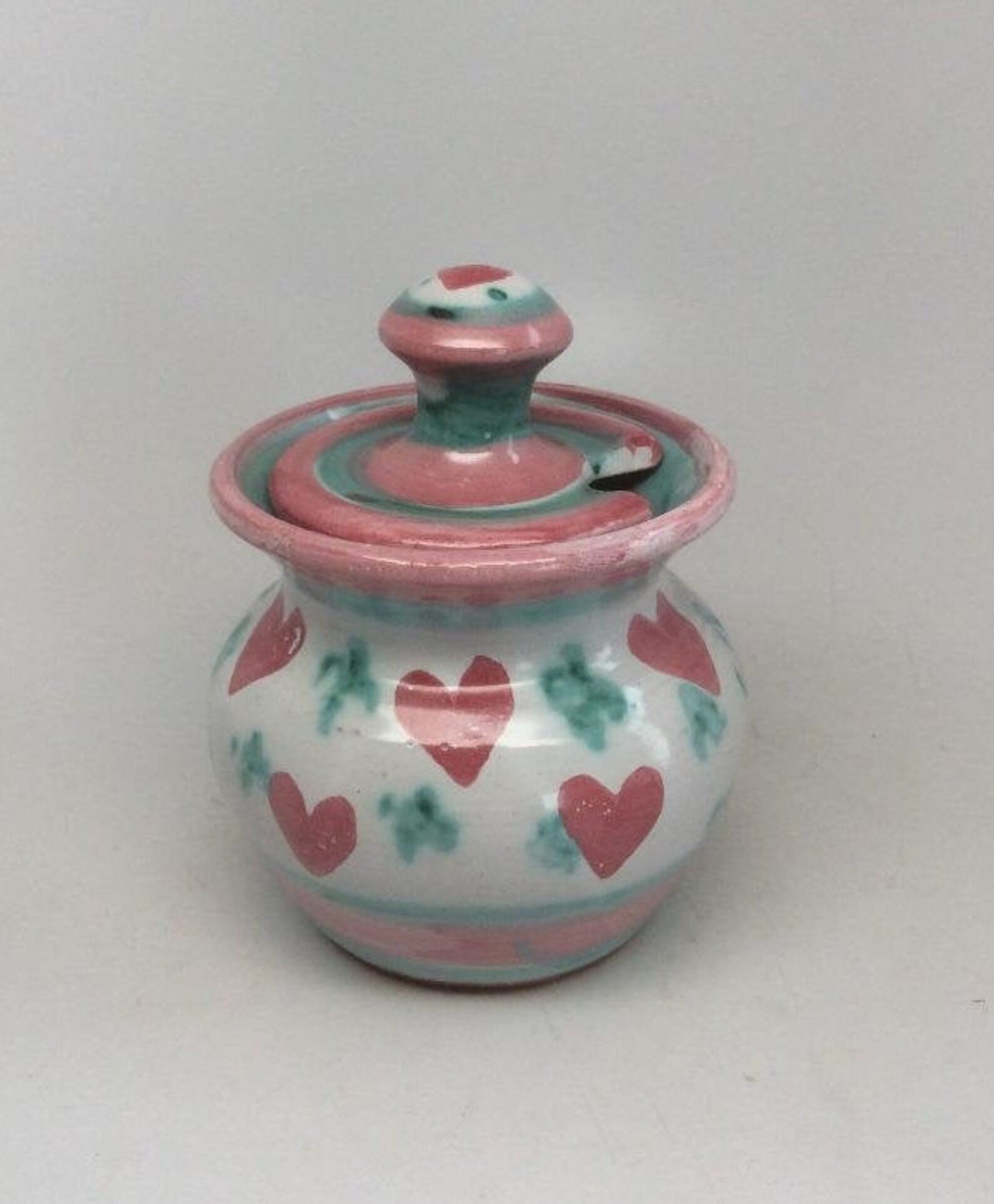 Terracotta Pottery Jam Jar Created by Susan Leader Vermont Etsy