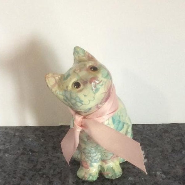 Paper Mache Cat Etsy