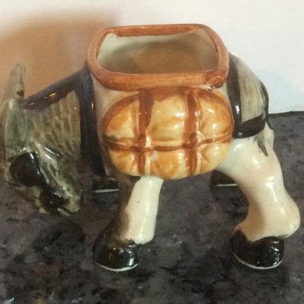 Donkey/Burro Planter. Occupied Japan. 1950's.