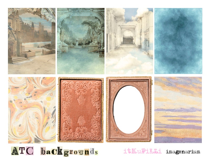 Ruffle Vintage Fun 4 X Digital Collage Sheet Bundle Jpg | Etsy