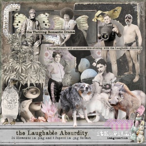 The Laughable Absurdity - Individuelle Dateien für Scrapbooking, Art Journaling, Digital Art - Printable, sofort Download