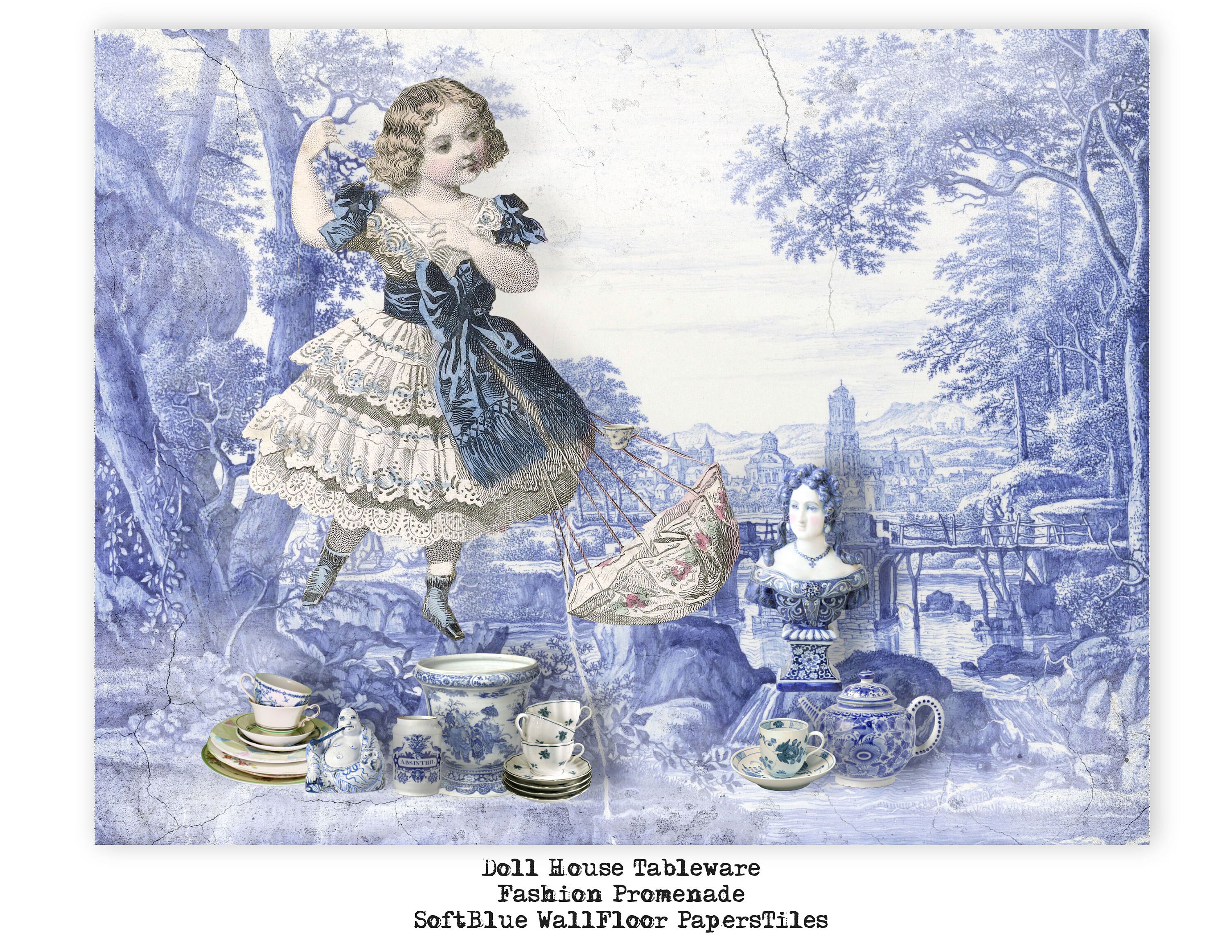 Doll House Etc. Wall Papers Wall/floor Tiles Large - Etsy