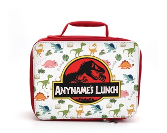 Kids Personalised Dinosaur Themed Jurassic Lunch Lunchbox Cooler