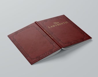 Labyrinth Notebook - Sarah's Book Design Personalised Hardback Lined Journal