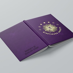 Nightshade Society Wednesday Design A5 Hardback Personalised Notebook