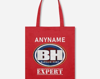 Bargain Hunt Expert Personalised Organic Cotton Tote Shopping Bag