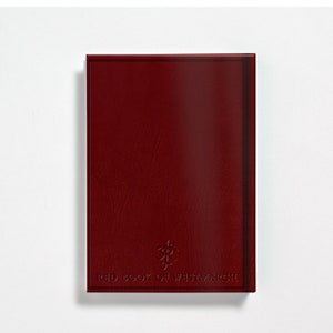 May include: A burgundy leather-bound journal with the text "Red Book of Westmarch" embossed on the front cover.