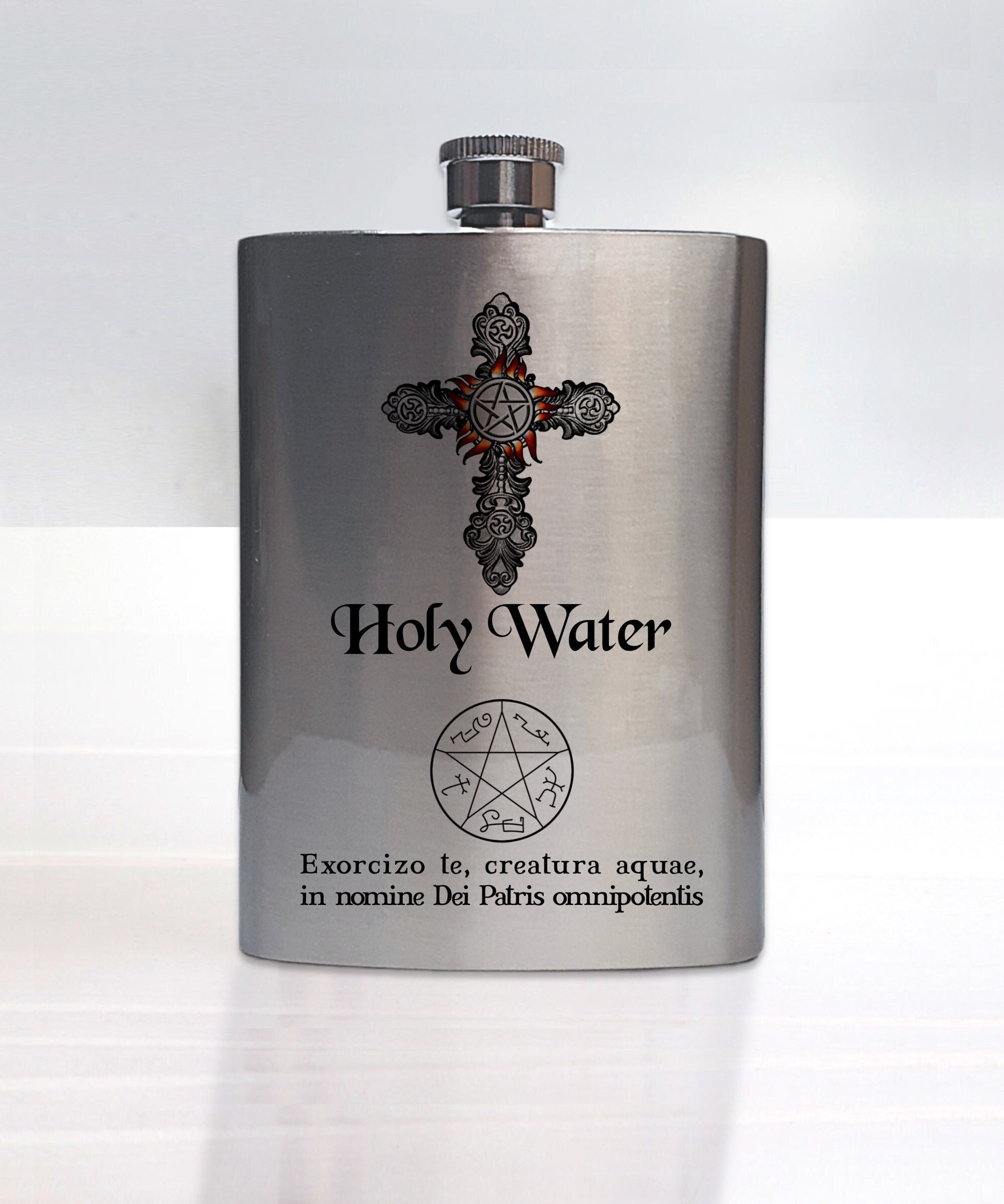 8oz Geek Love Collection - Anti-Possession Stainless Steel Flask 8oz Geek Love Collection - Anti-Possession Stainless Steel Flask