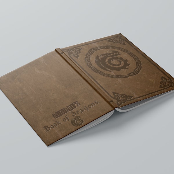 How To Train Your Dragon - Book Of Dragons / Dragon Manual Design Personalised Hardback Notebook