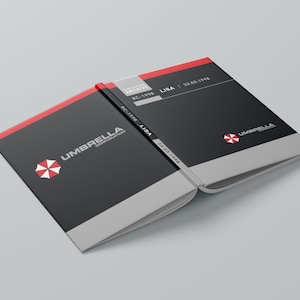 RC-1998 Lisa Archive Disc Umbrella Corporation Design Personalised Hardback Notebook