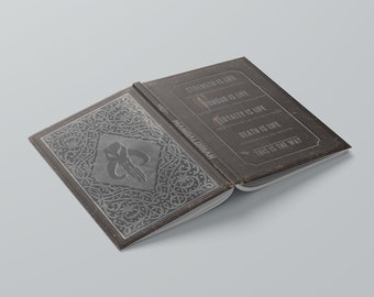 Mandalorian Creed Design Hardback Lined Journal Based On The Mandalorian / Star Wars
