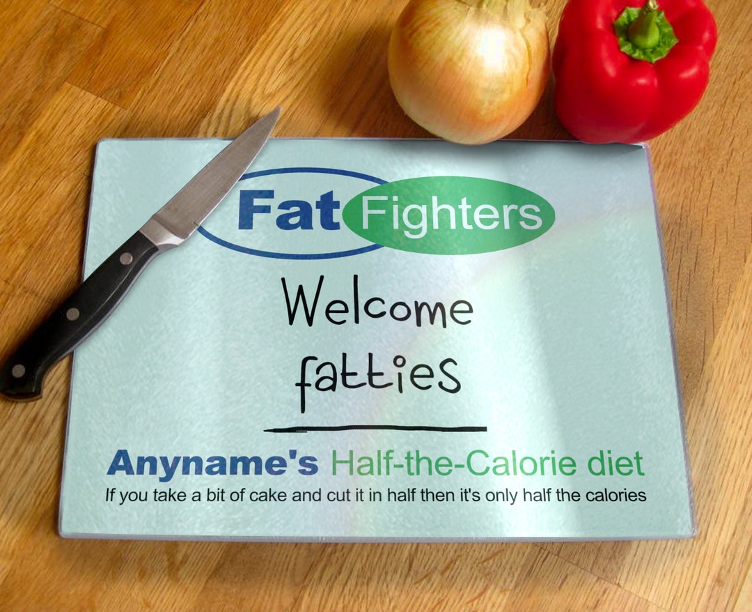 Little Britain Fat Fighters Personalised Half Calorie Diet Chopping