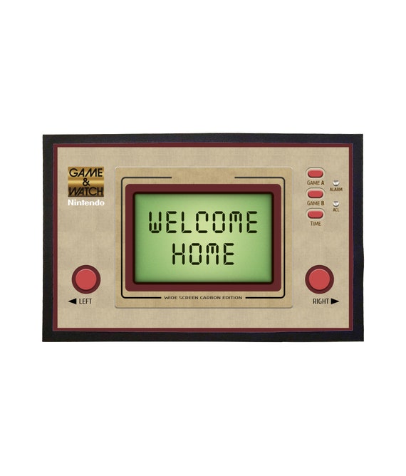 Game & Watch Doormat Design Based on Nintendo Retro Handheld Games