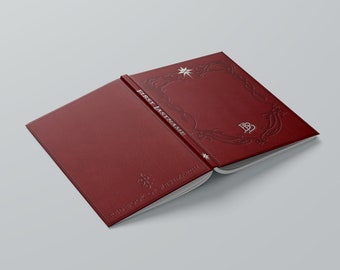 Red Book of Westmarch Notebook Design Personalised Hardback Journal also There & Back Again