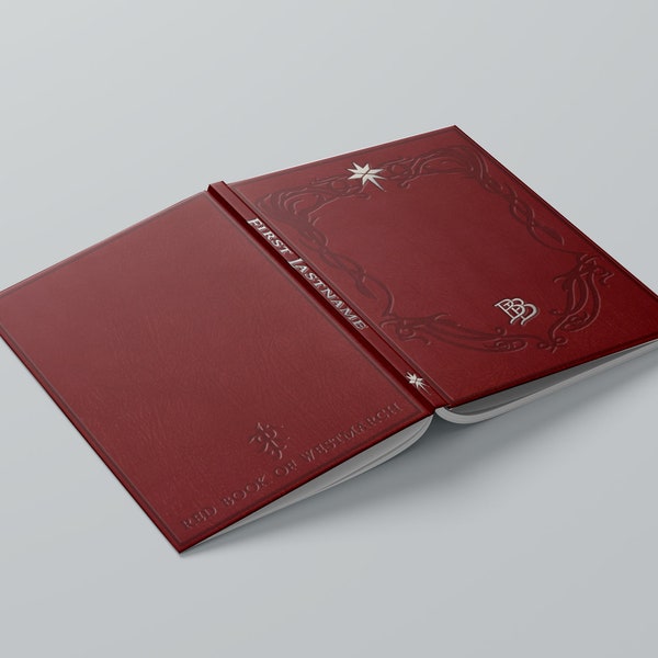 Red Book of Westmarch Notebook Design Personalised Hardback Journal also There & Back Again