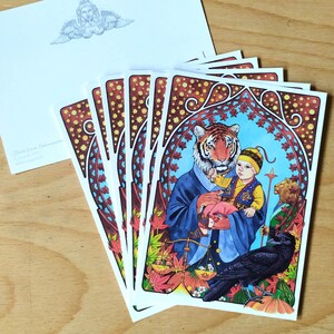 Kunst Postkarte "Thula Linas Sternzeichen"