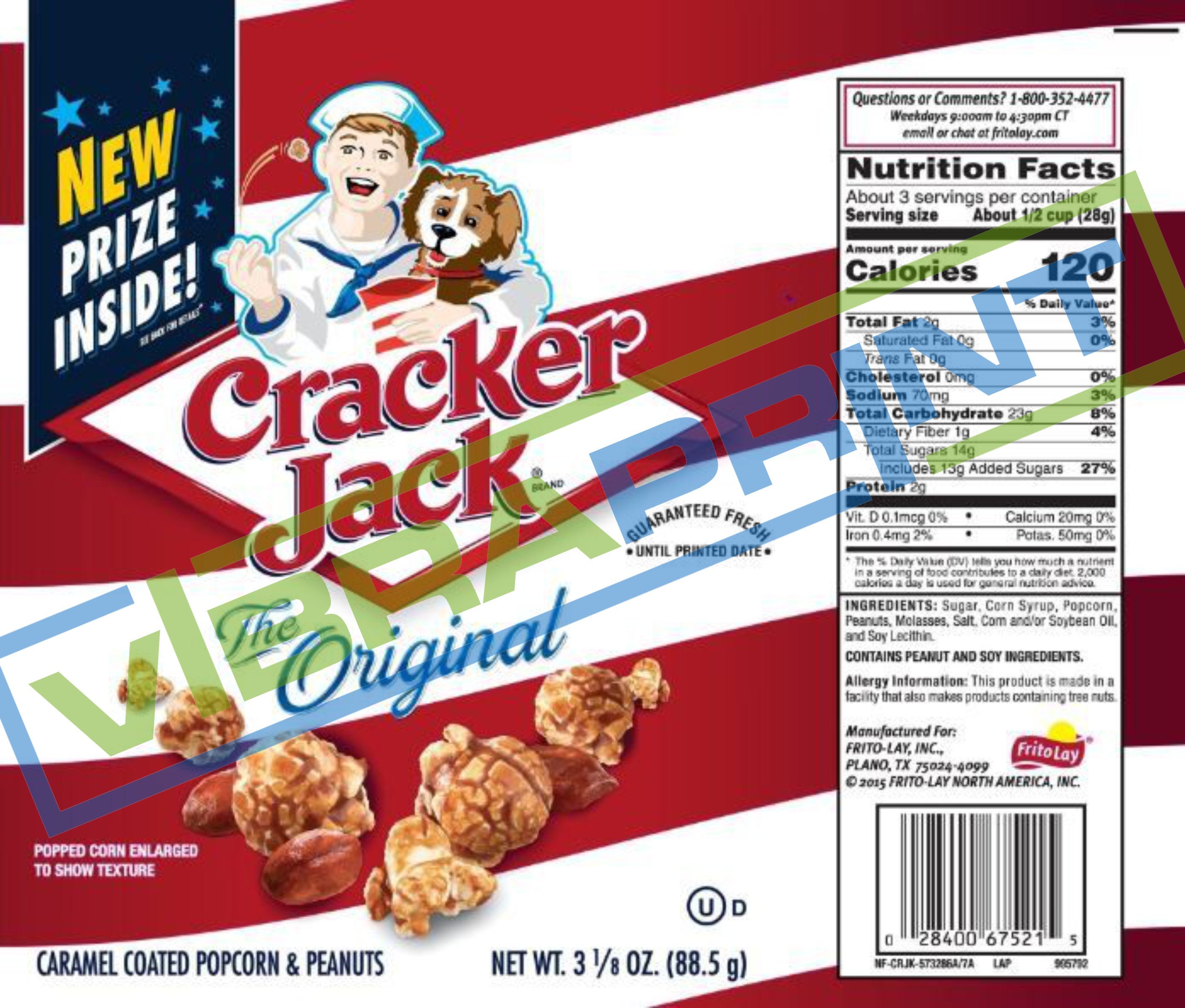 Cracker Jack 20oz Straight Tumbler Design Template for Etsy