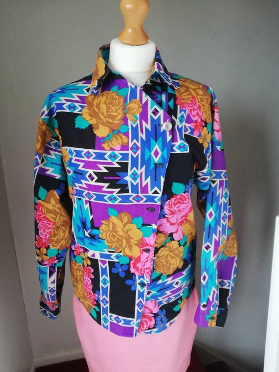 Stunning Wrangler 70s blouse/shirt in 100% cotton.