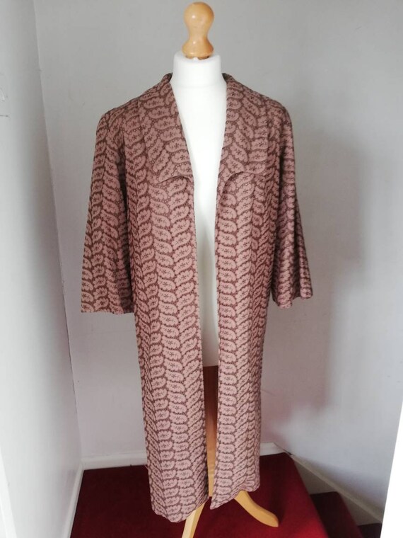Gorgeous 50s cotton dusky pink lightweight three q