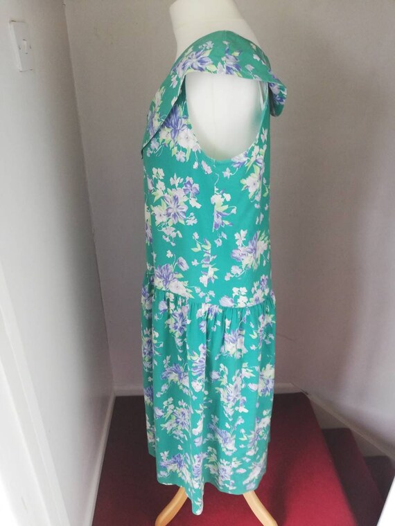 Holy Grail Rare Early 80s Laura Ashley Made in Carno Cotton Bo Peep Dress