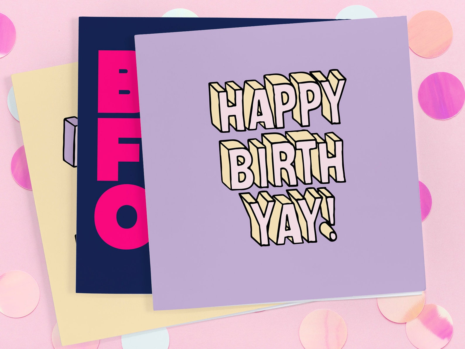 Happy Birth Yay Card Birthday Card Birthday Card Her - Etsy UK