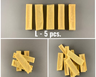 Golosina para perros de larga duración de queso natural en envase sin plástico - talla L 5 PCS.