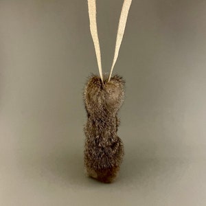 Dog Toy with Rabbit Fur and Natural Hemp Handle image 7