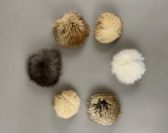 Handmade Rabbit Fur ball for Cats