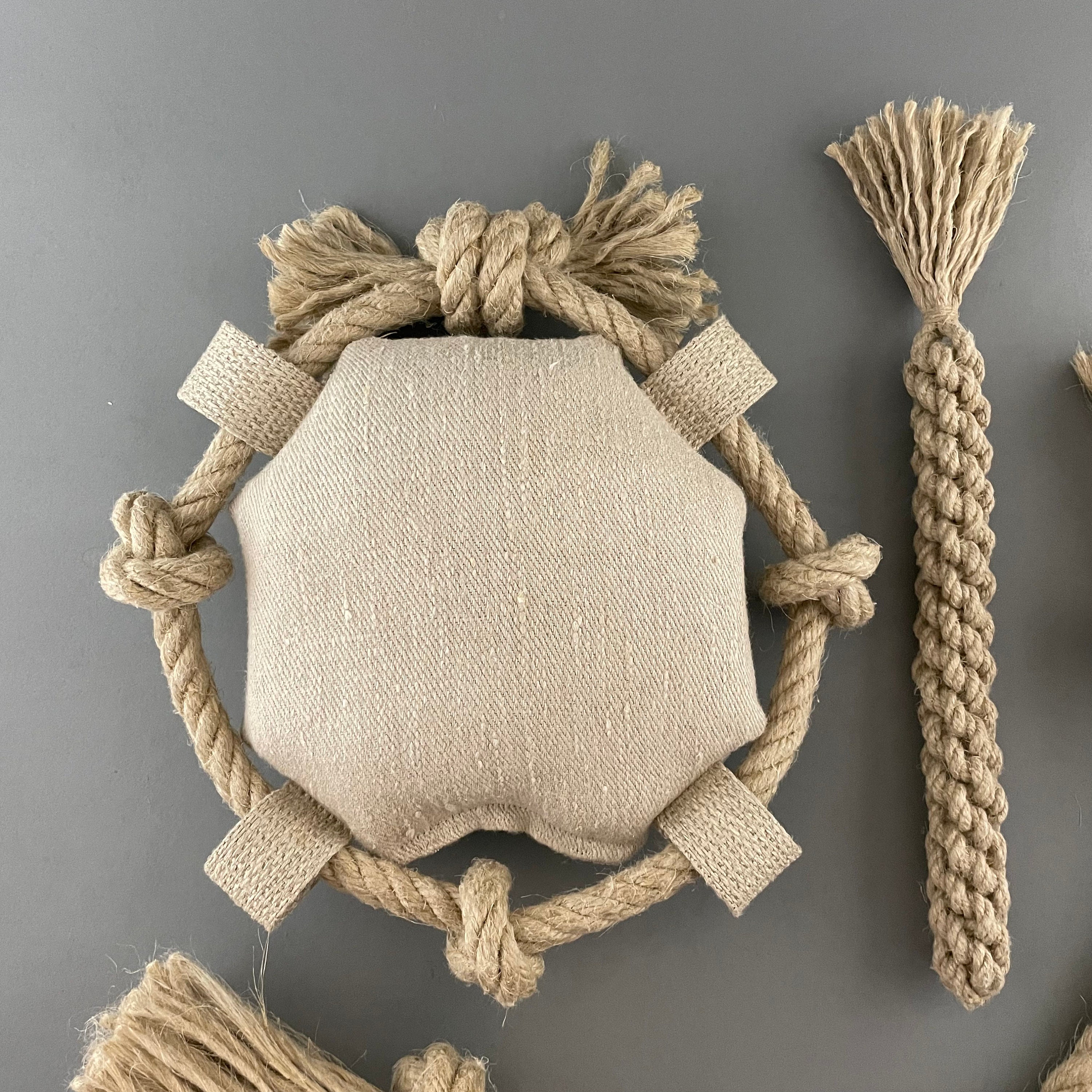 3 Natural Dog Toy Set All Made From Hemp Rope and 100 Hemp Etsy